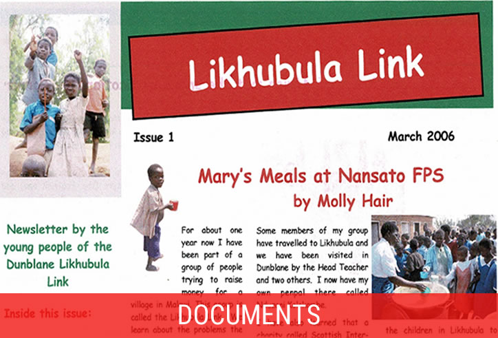 Dunblane Likhubula Partnership Archive Documents